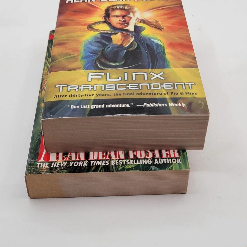 Alan Dean Foster Mid-Flinx Flinx Transcendent Paperback Pip & Flinx Lot Good